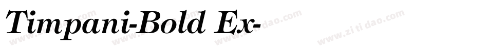 Timpani-Bold Ex字体转换